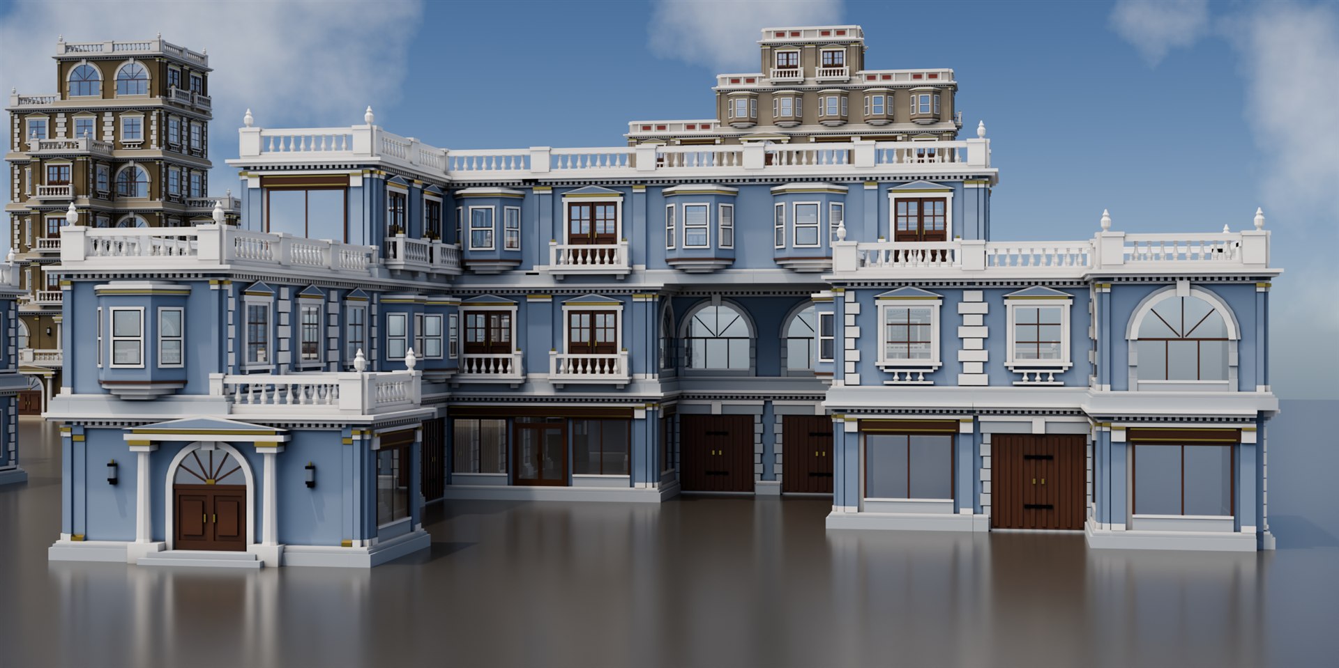 A building assembled with BlockXQ